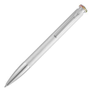 Stylo bille Mademoiselle Rainbow Silver
