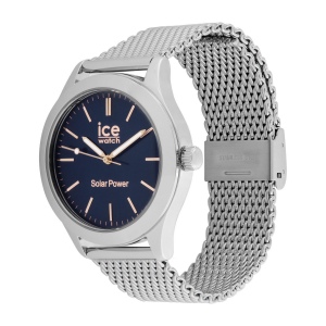 ICE steel solar Silver Dark Blue Milanese 3