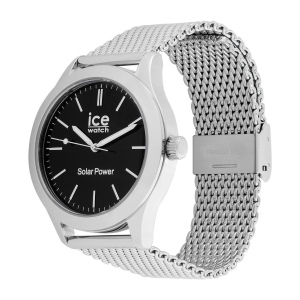 ICE steel solar Silver Black Milanese 3