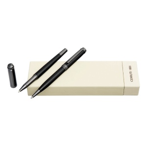 Parure Belgravia Black (stylo bille & stylo roller)