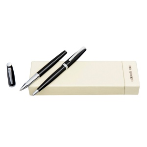 Parure Islington Black (stylo bille & stylo roller)