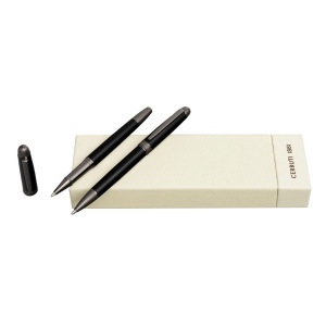 Parure Holborn Black & Gun (stylo bille & stylo roller)