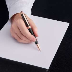 Stylo bille Holborn Black & Rosegold 3