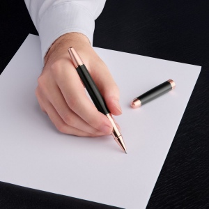 Stylo roller Holborn Black & Rosegold 6