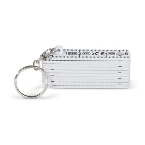 Règle calibrée pliable anneau 0,5m 5