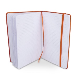 Cahier A5 PU avec pages quadrillées 48