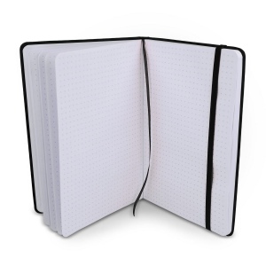 Cahier A5 PU avec pages quadrillées 20