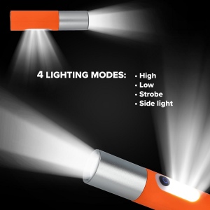 Lampe de poche LED rechargeable 10 W avec fonction zoom 300 lm 13