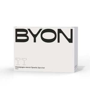 Lot de 2 flûtes à champagne Byon Opacity avec motif de verre élégant 300 ml 3
