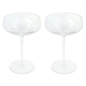 Lot de 2 flûtes à champagne Byon Opacity avec motif de verre élégant 300 ml 4