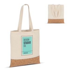 Sac de transport coton &amp; liège 170g/m² 35 x 40cm