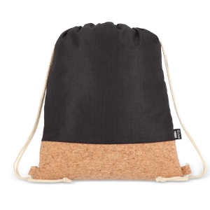 Sac à cordon R-PET &amp; liège 35 x 40cm 6