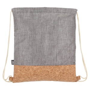 Sac à cordon R-PET &amp; liège 35 x 40cm 11