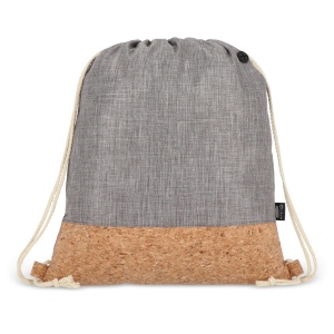 Sac à cordon R-PET &amp; liège 35 x 40cm 13