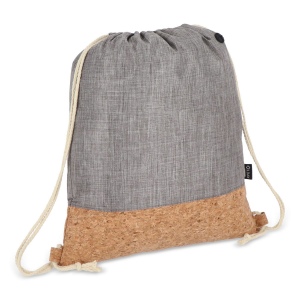 Sac à cordon R-PET &amp; liège 35 x 40cm 4