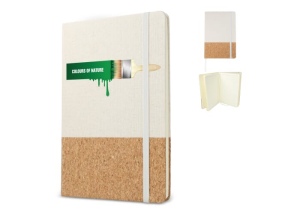 Cahier coton &amp; liège A5