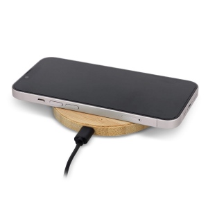 Pad de charge sans fil en bambou 15W 4