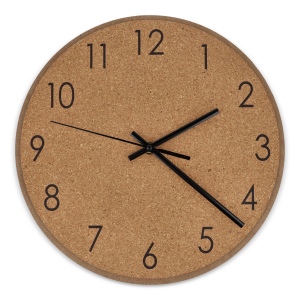 Horloge murale en liège 2