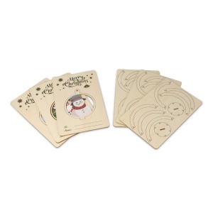 InSideOut Ornement de Noël en bois set de 3 4