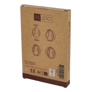 InSideOut Ornement de Noël en bois set de 3 5