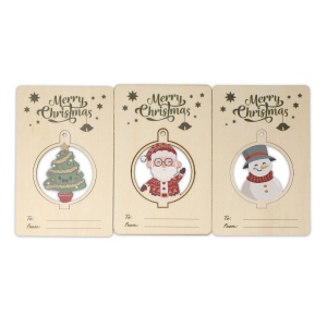 InSideOut Ornement de Noël en bois set de 3 6