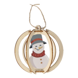 InSideOut Ornement de Noël en bois set de 3 7