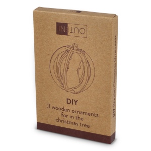 InSideOut Ornement de Noël en bois set de 3 8