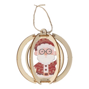 InSideOut Ornement de Noël en bois set de 3 2
