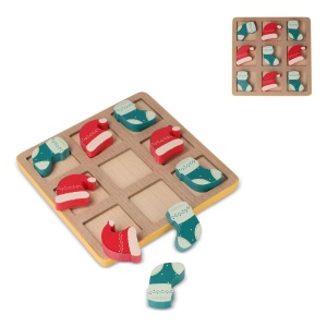 InSideOut Tic-tac-toe de Noël en bois
