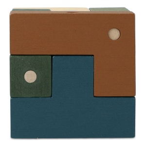 InSideOut Wooden Cube think iq puzzle 2