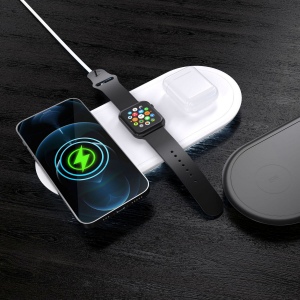 Chargeur sans fil rapide 3-en-1 15 W téléphones / Apple Watch / AirPod 3