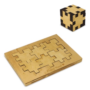 Puzzle de cube en bois