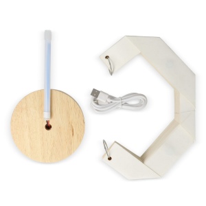 Lampe LED en papier pliable Coollux Luna 25cm, inspirée de l'Origami 4