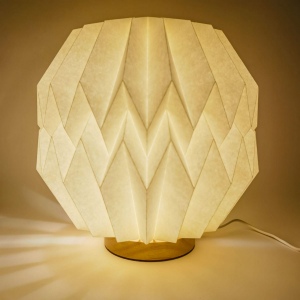 Lampe LED en papier pliable Coollux Luna 25cm, inspirée de l'Origami 7