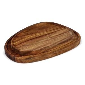 InSideOut 2 paquets de plateaux en bois de forme organique 7
