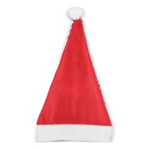 Bonnet de Noël à paillettes bicolores 4