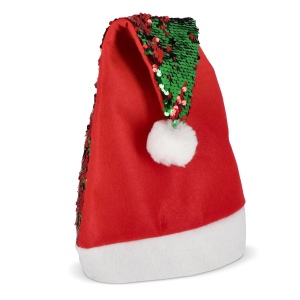 Bonnet de Noël à paillettes bicolores 2