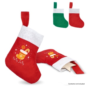 Bas de Noël en feutre 20 cm
