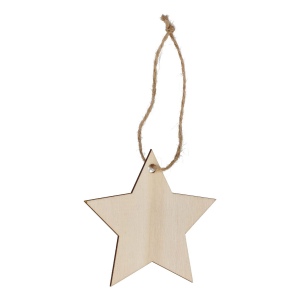 Ornement de Noël en bois en forme d'étoile 3