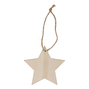 Ornement de Noël en bois en forme d'étoile 4