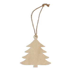 Ornement de Noël en bois en forme de sapin 3