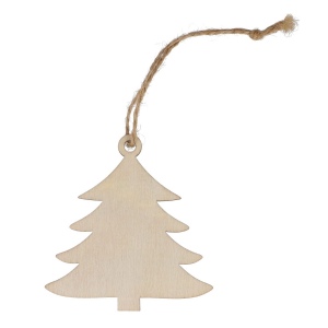 Ornement de Noël en bois en forme de sapin 2