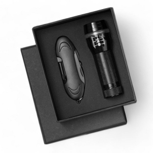 Set Colorado I : lampe torche LED et couteau de poche