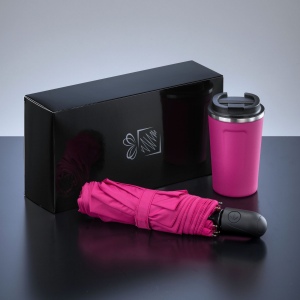 Traveller Set : mug isotherme Nordic 350 ml et parapluie entièrement automatique 5