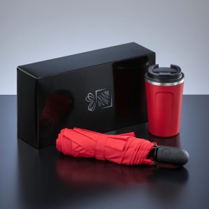 Traveller Set : mug isotherme Nordic 350 ml et parapluie entièrement automatique 4