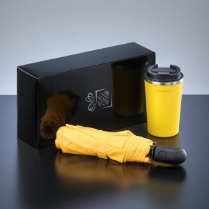 Traveller Set : mug isotherme Nordic 350 ml et parapluie entièrement automatique 2