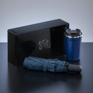 Traveller Set : mug isotherme Nordic 350 ml et parapluie entièrement automatique 7