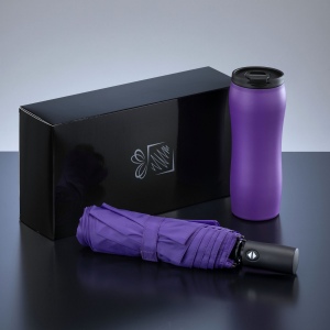 Primo Set : mug sous vide 400 ml et parapluie automatique 6