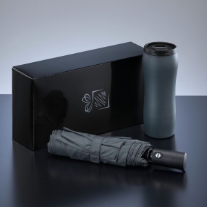 Primo Set : mug sous vide 400 ml et parapluie automatique 10