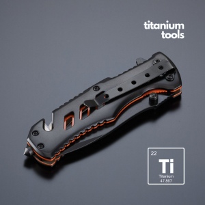 Optima couteau d’urgence en acier revêtu de titane 3